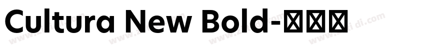 Cultura New Bold字体转换